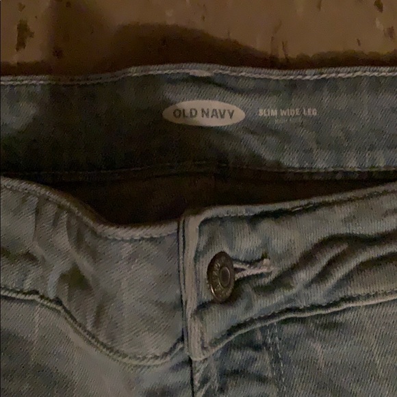 Plus size pinstripe bootleg jeans light blue - Picture 3 of 5